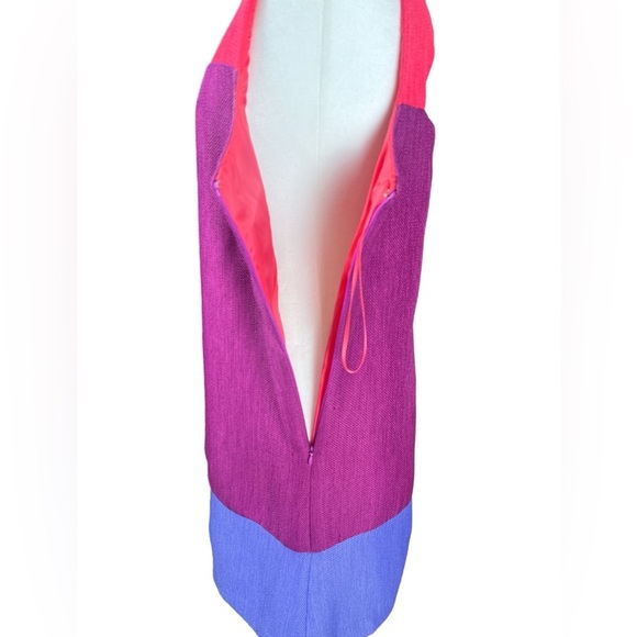 Isabel & Nina Colorblock Sleeveless Summer Knee Length Tweed Shift Dress - Picture 4 of 7